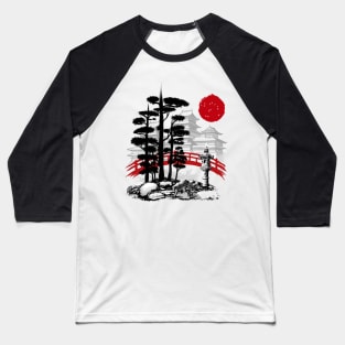 Temple with garden Zen Baseball T-Shirt